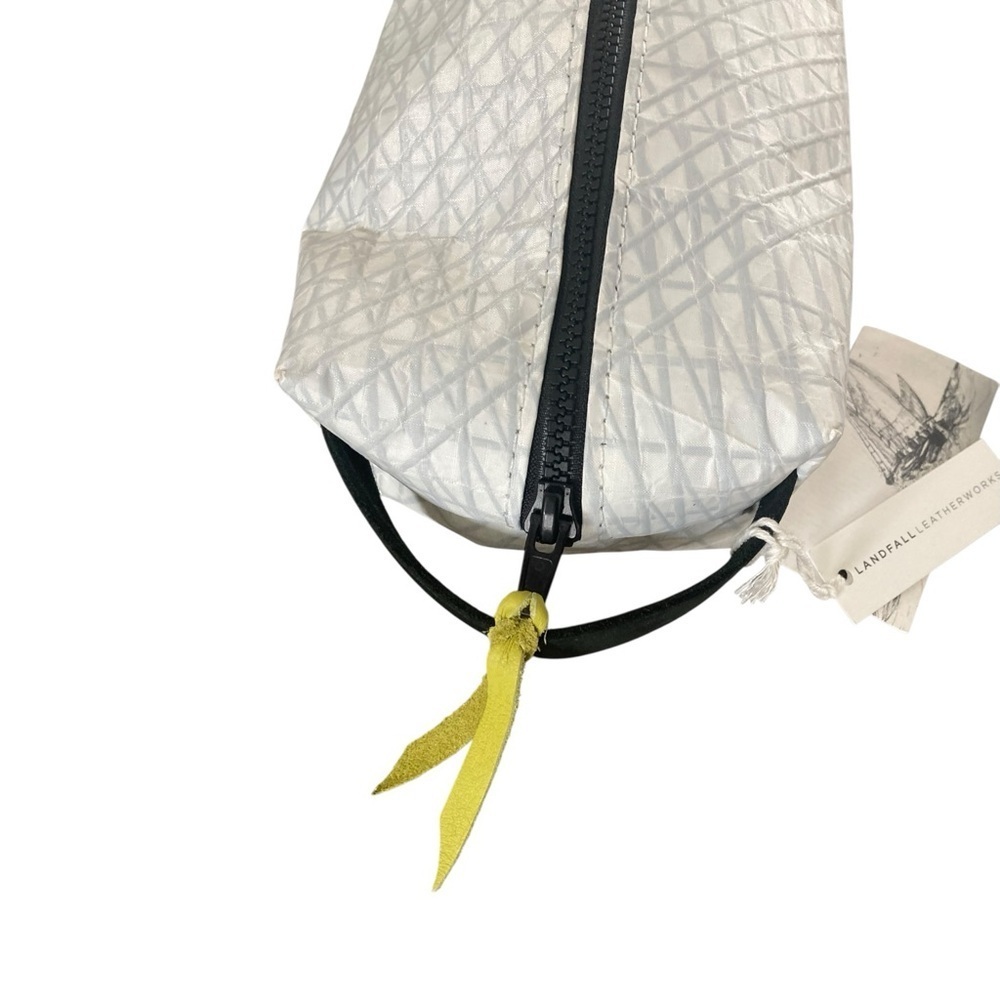 Landfall Leather Works The Dopp Kit NWT Toiletry Bag Upcycled Sails - Picture 7 of 7